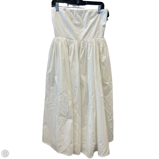 Dress Party Long By Clothes Mentor In White, Size: L