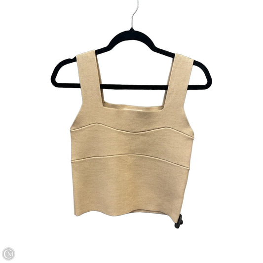Top Sleeveless By Listicle In Tan, Size: L