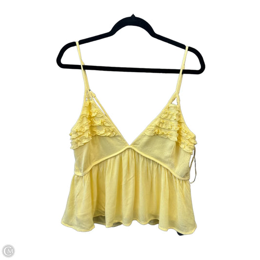 Top Sleeveless By Papermoon In Yellow, Size: L