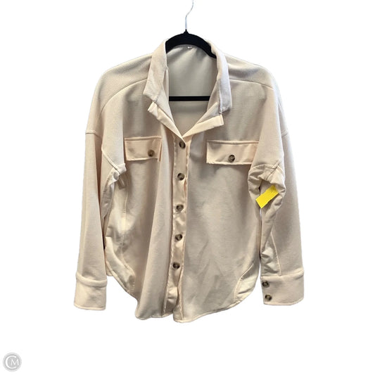 Top Long Sleeve By Clothes Mentor In Cream, Size: S