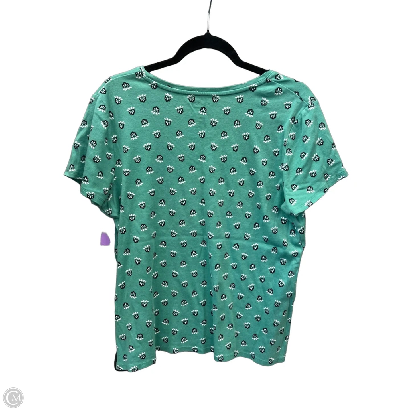 Top Short Sleeve By Croft And Barrow In Green, Size: Xl