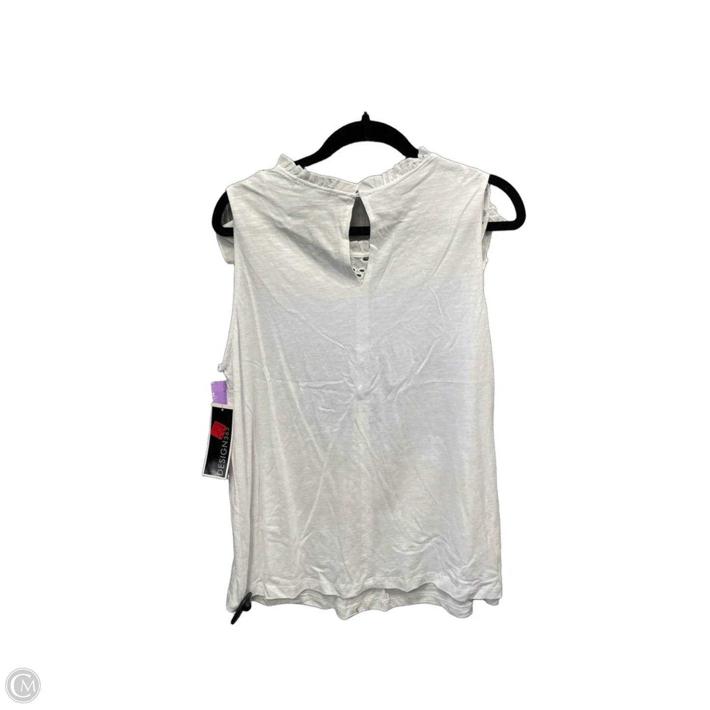 Top Sleeveless By Clothes Mentor In White, Size: 1x