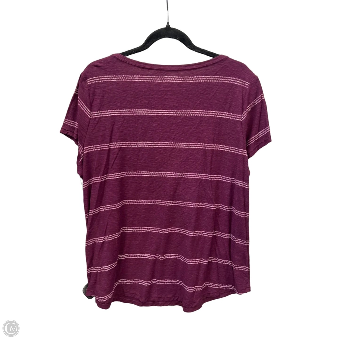 Top Short Sleeve By Sonoma In Purple, Size: Xl