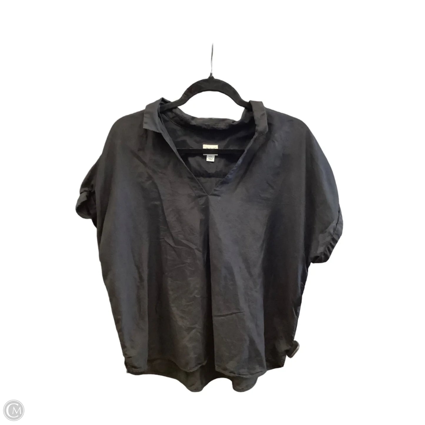 Top Short Sleeve By A New Day In Black, Size: Xxl