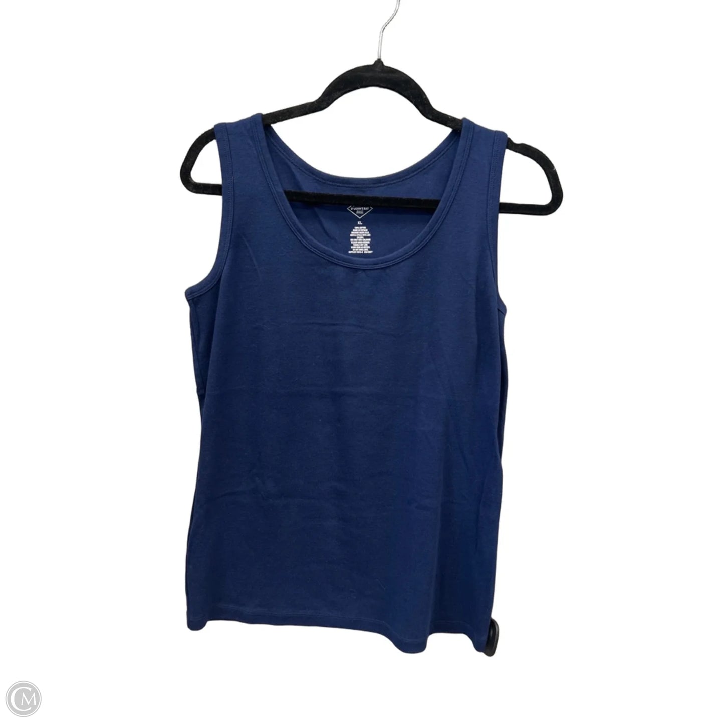 Top Sleeveless Basic By St Johns Bay In Blue, Size: Xl