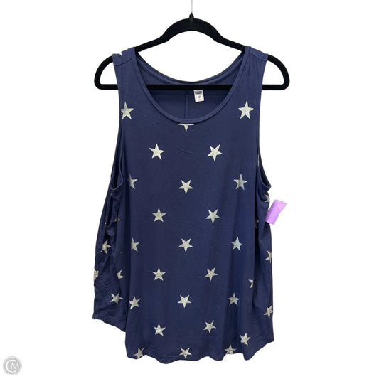 Top Sleeveless By Old Navy In Blue, Size: Xl