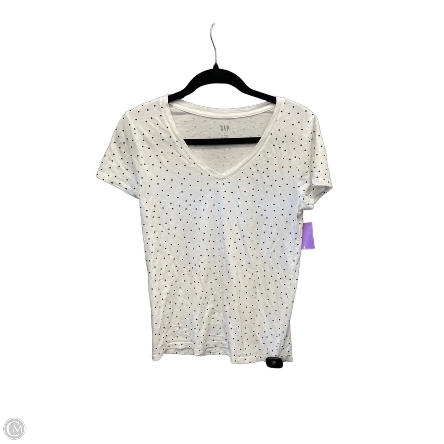 Top Short Sleeve By Gap In White, Size: S