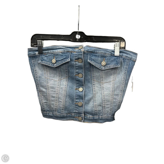 Top Sleeveless By Clothes Mentor In Blue Denim, Size: M