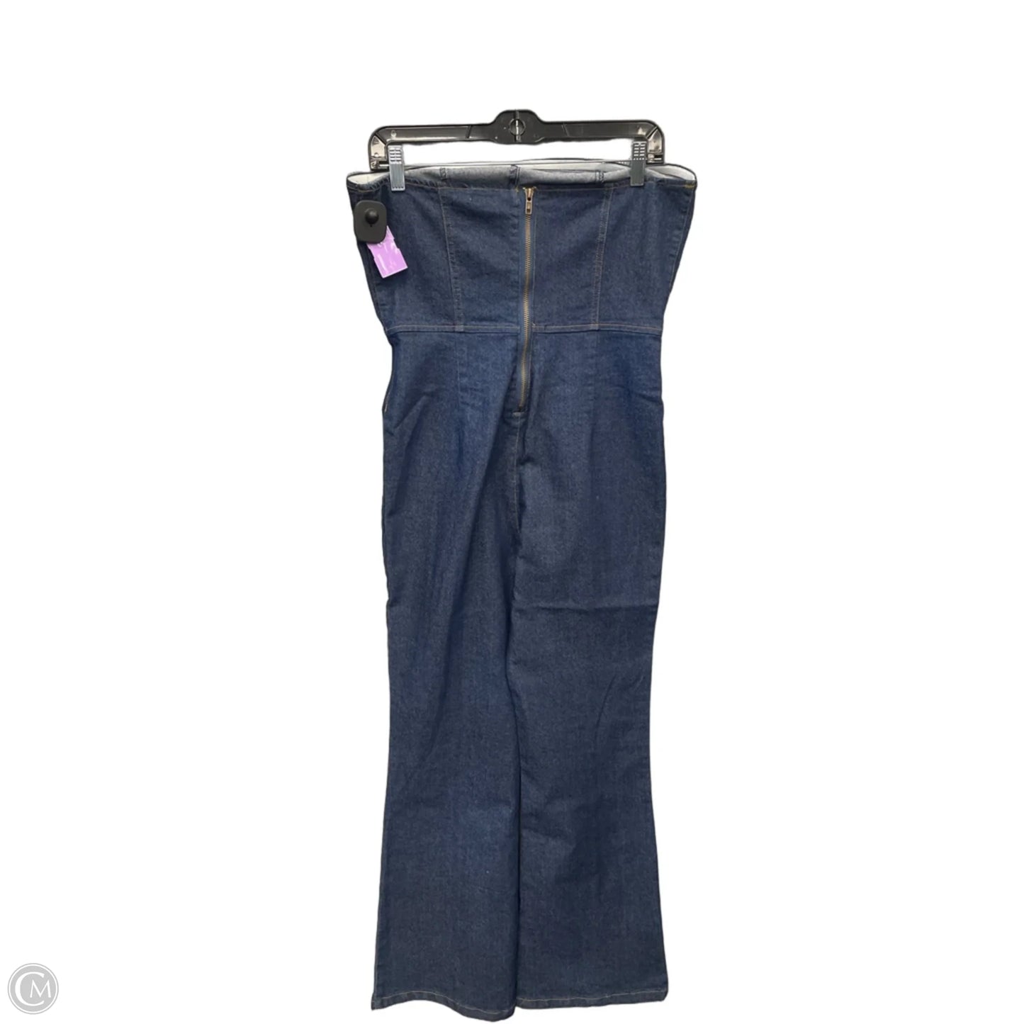 Jumpsuit By Clothes Mentor In Blue Denim, Size: Xl
