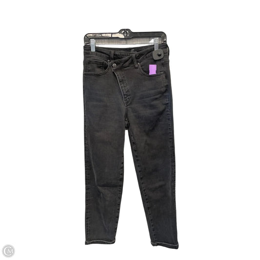 Jeans Straight By Risen In Black Denim, Size: 6