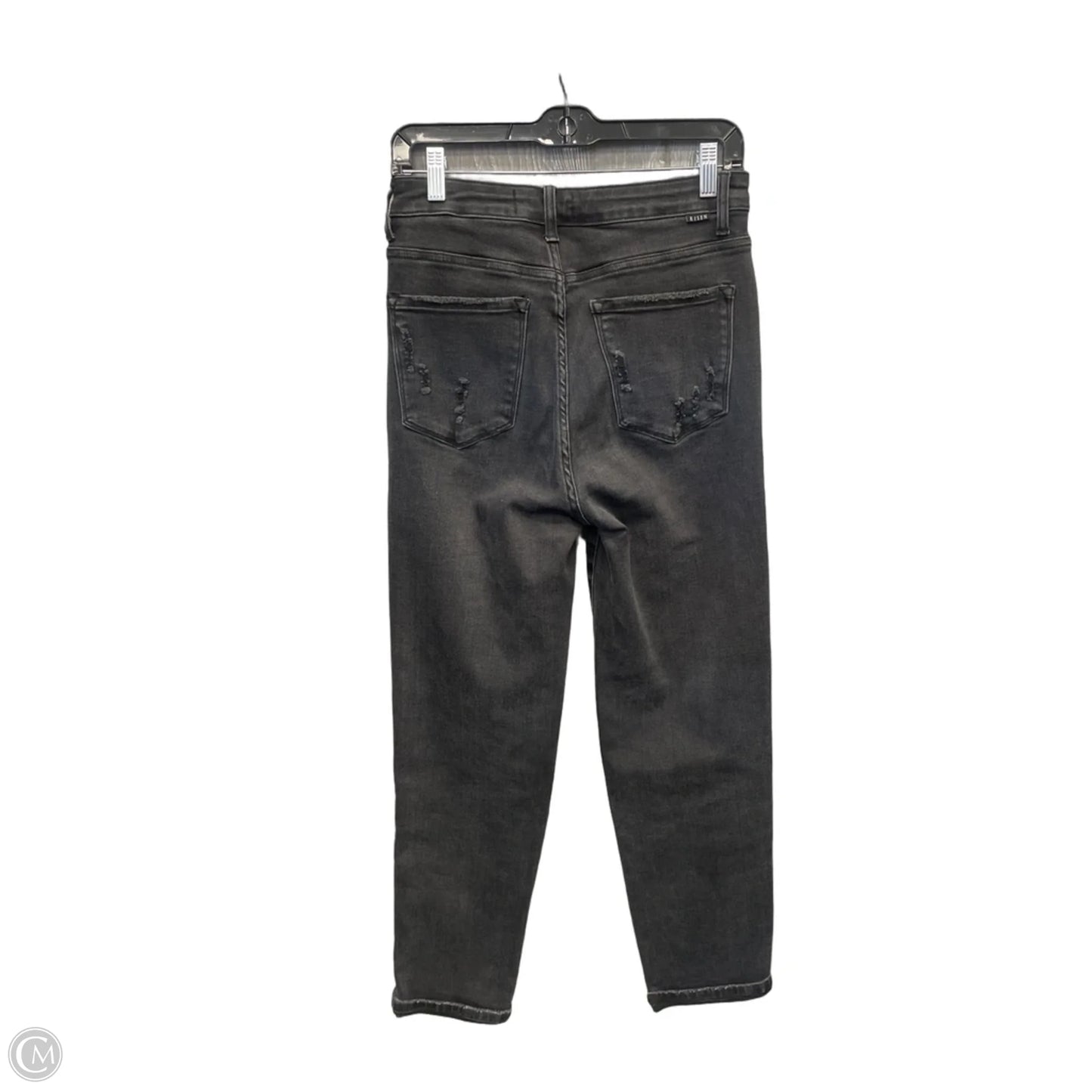 Jeans Straight By Risen In Black Denim, Size: 6
