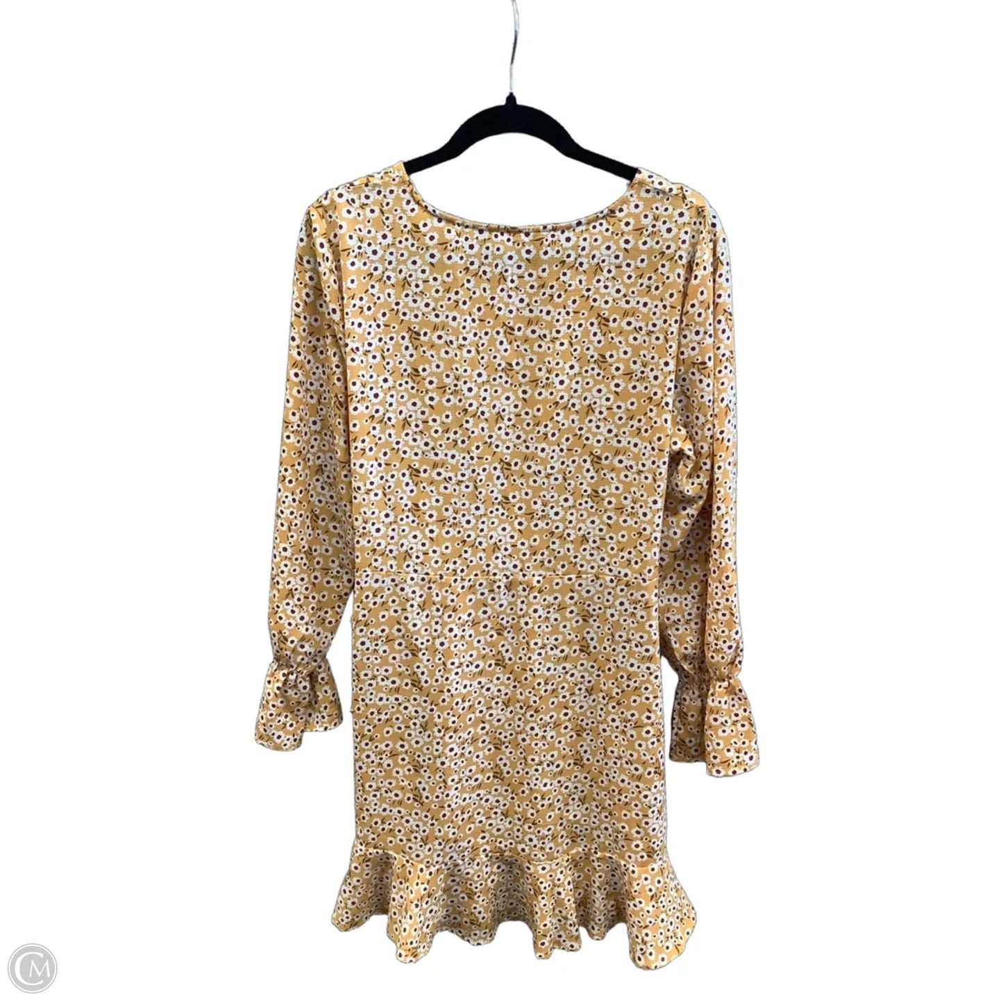 Dress Casual Short By Clothes Mentor In Yellow, Size: L
