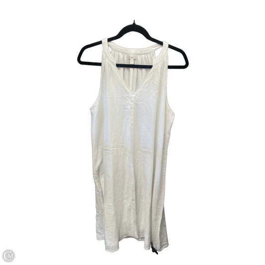 Dress Casual Midi By Garnet Hill In White, Size: M