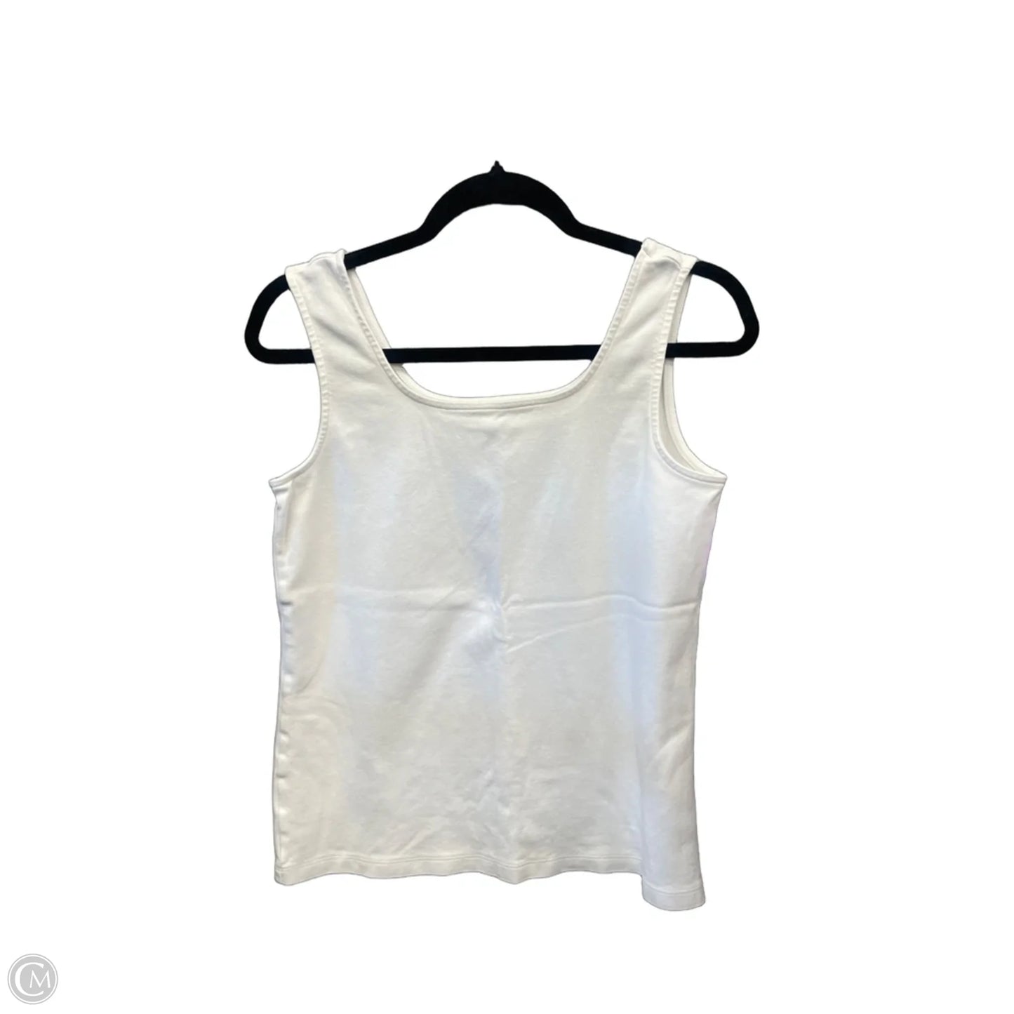 Top Sleeveless Basic By Lands End In White, Size: M