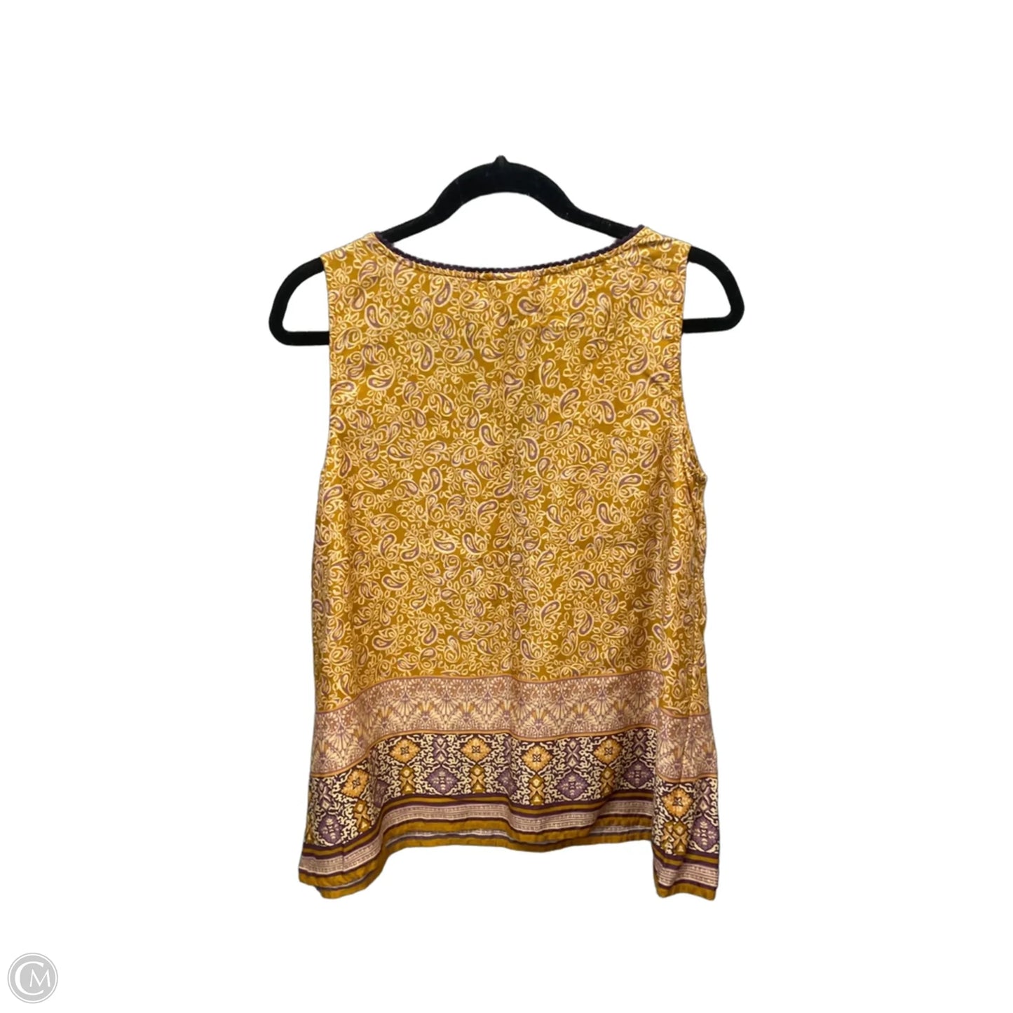 Top Sleeveless By J. Jill In Yellow, Size: Mp