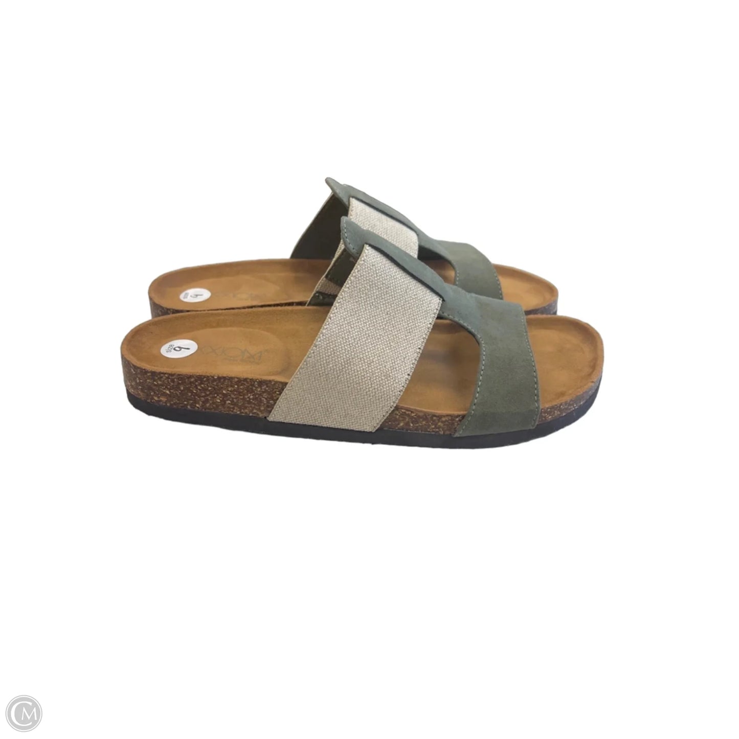 Sandals Flats By Clothes Mentor In Green, Size: 9