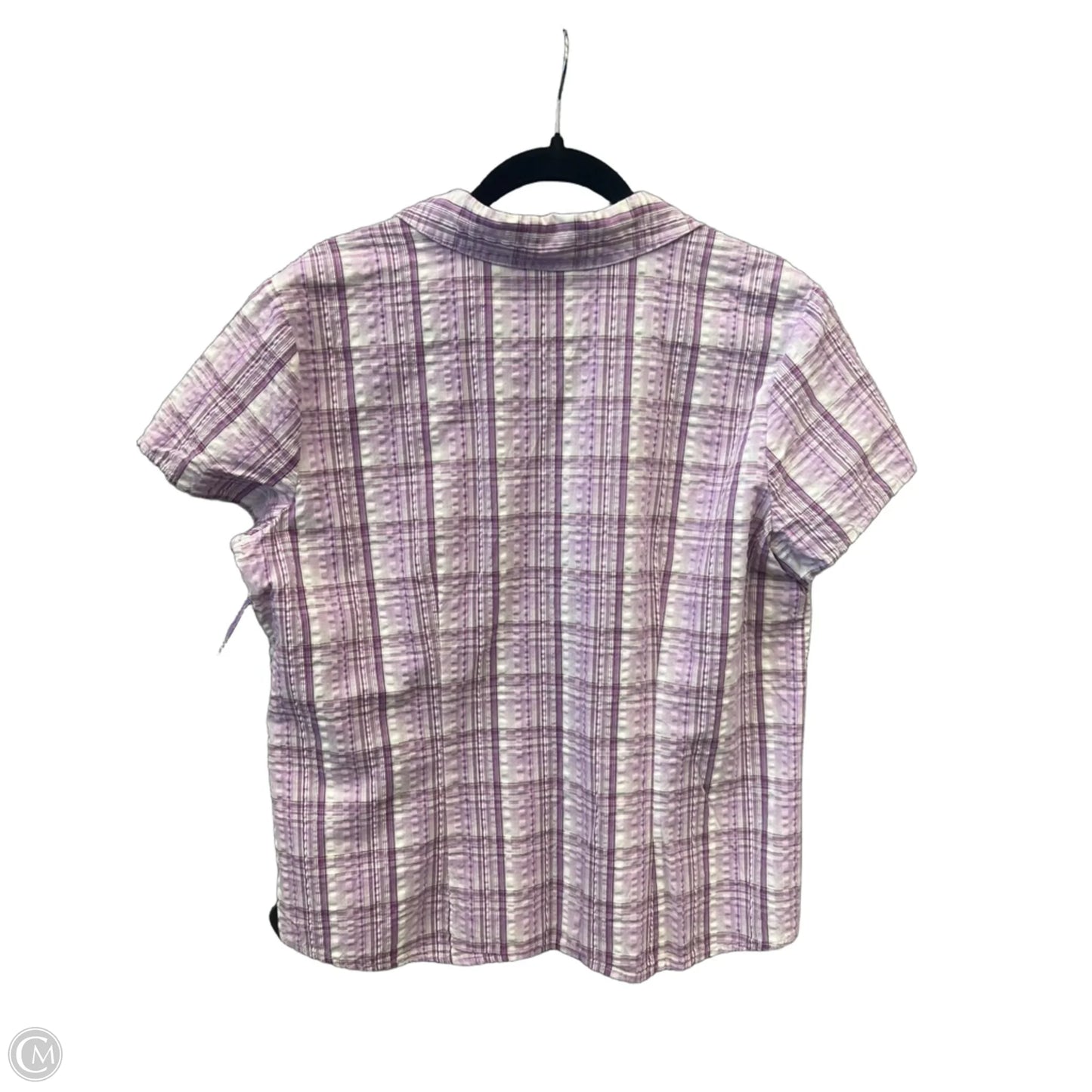 Top Short Sleeve By Croft And Barrow In Purple, Size: Xl