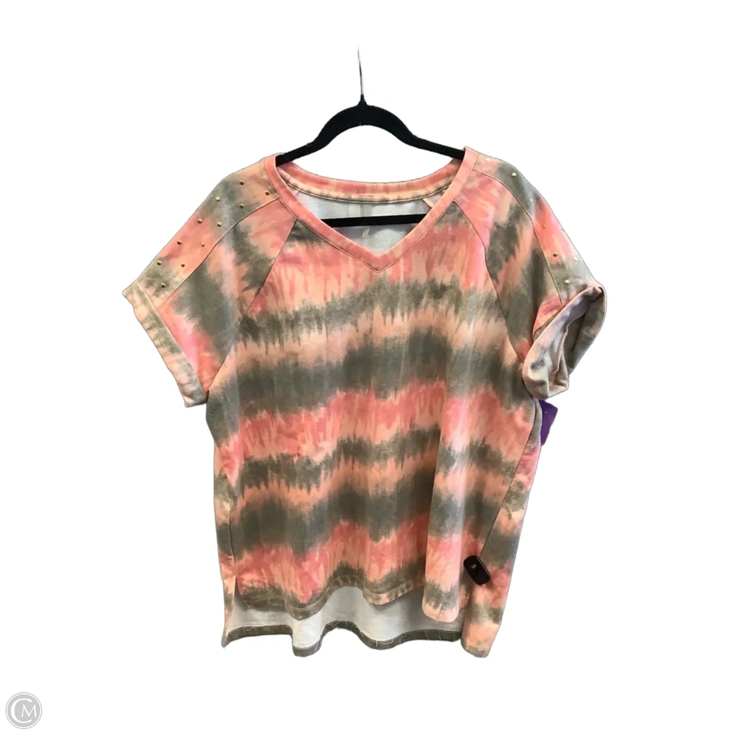 Top Short Sleeve By Clothes Mentor In Pink, Size: 3x