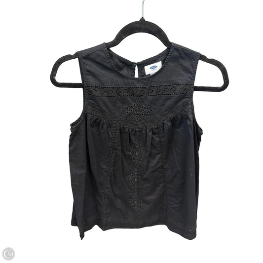 Top Sleeveless By Old Navy In Black, Size: Sp