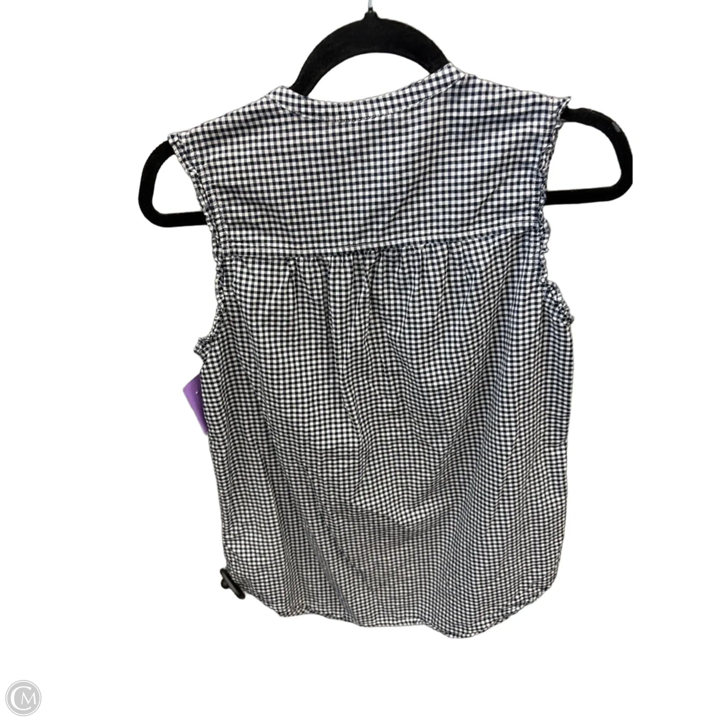 Top Sleeveless By Old Navy In Plaid Pattern, Size: Sp
