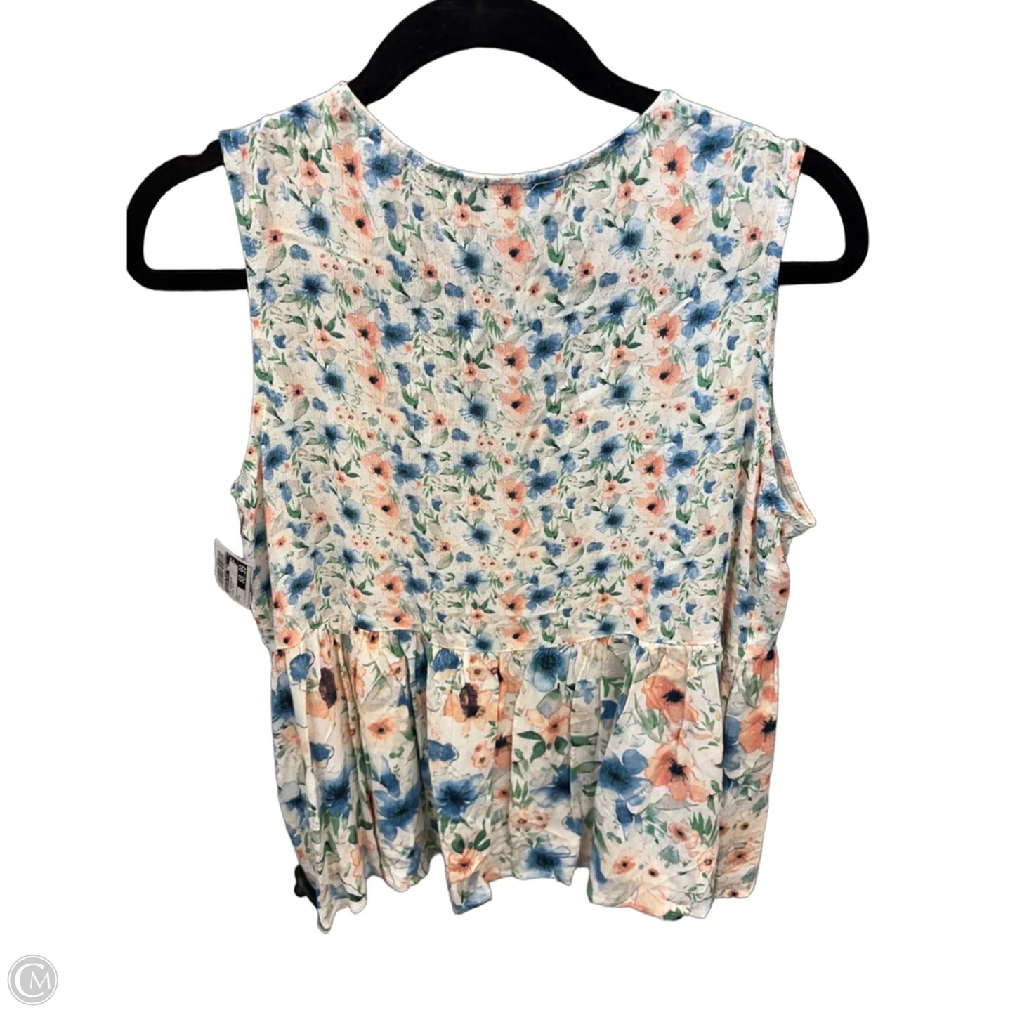 Top Sleeveless By Penelope Rose In Floral Print, Size: S