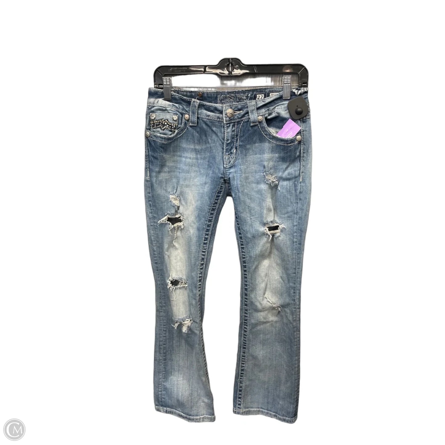 Jeans Boot Cut By Miss Me In Blue Denim, Size: 4