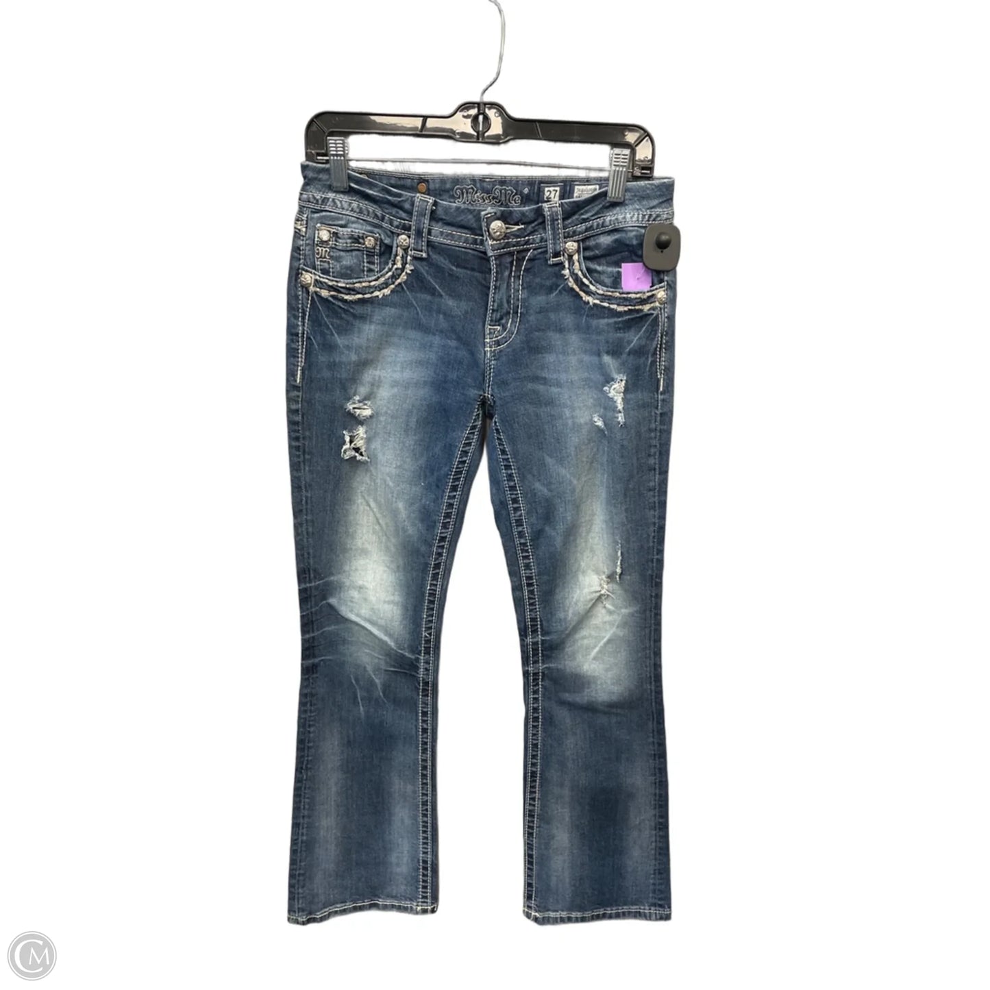 Jeans Boot Cut By Miss Me In Blue Denim, Size: 4