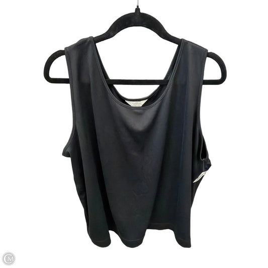 Top Sleeveless Basic By Loft In Black, Size: 3x