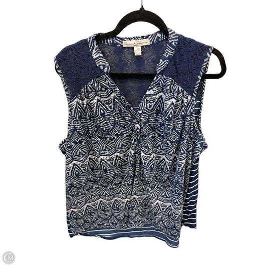 Top Sleeveless By French Laundry In Blue, Size: 2x