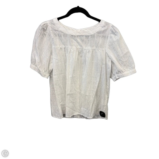 Top Short Sleeve By Jane And Delancey In White, Size: S