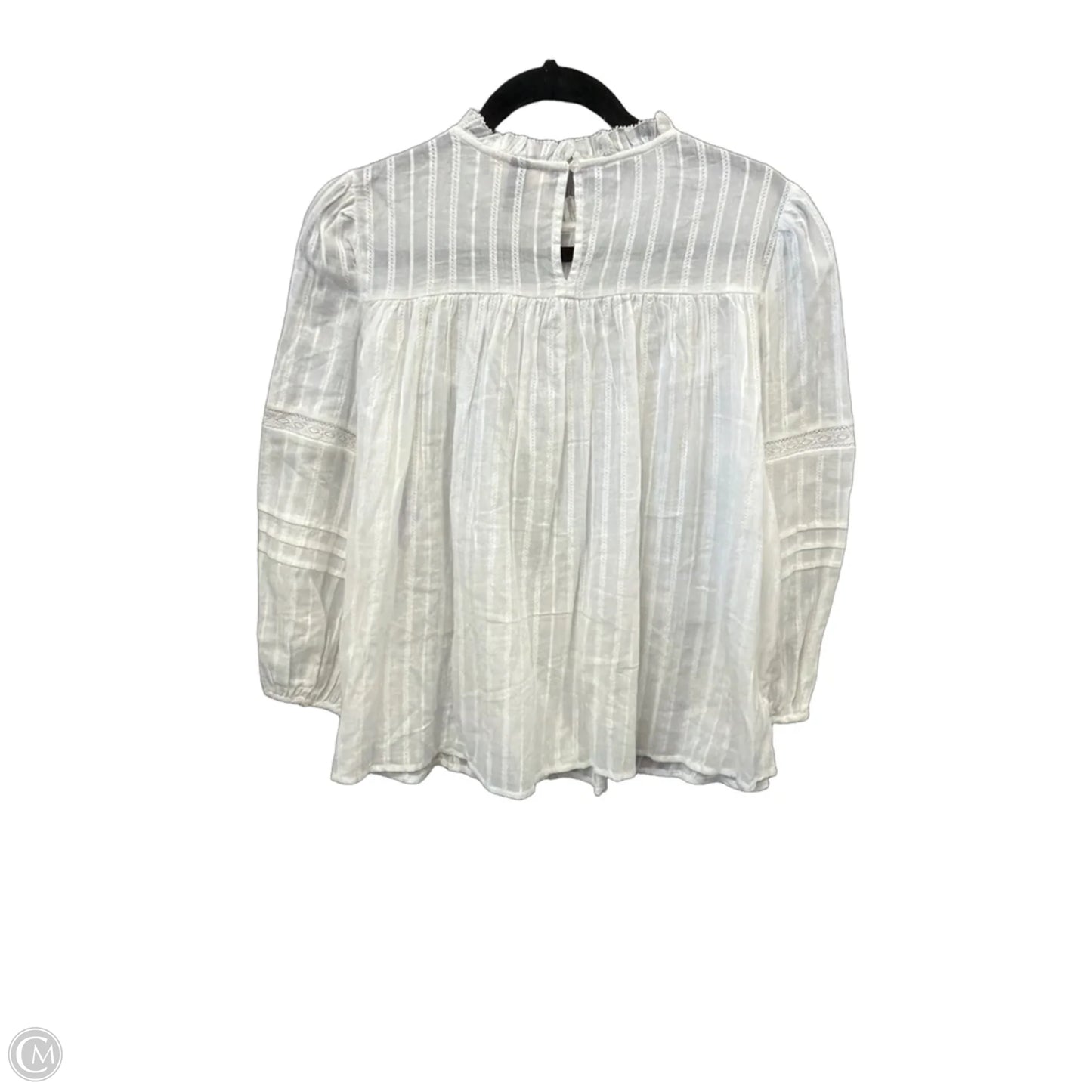 Top Long Sleeve By Universal Thread In White, Size: S