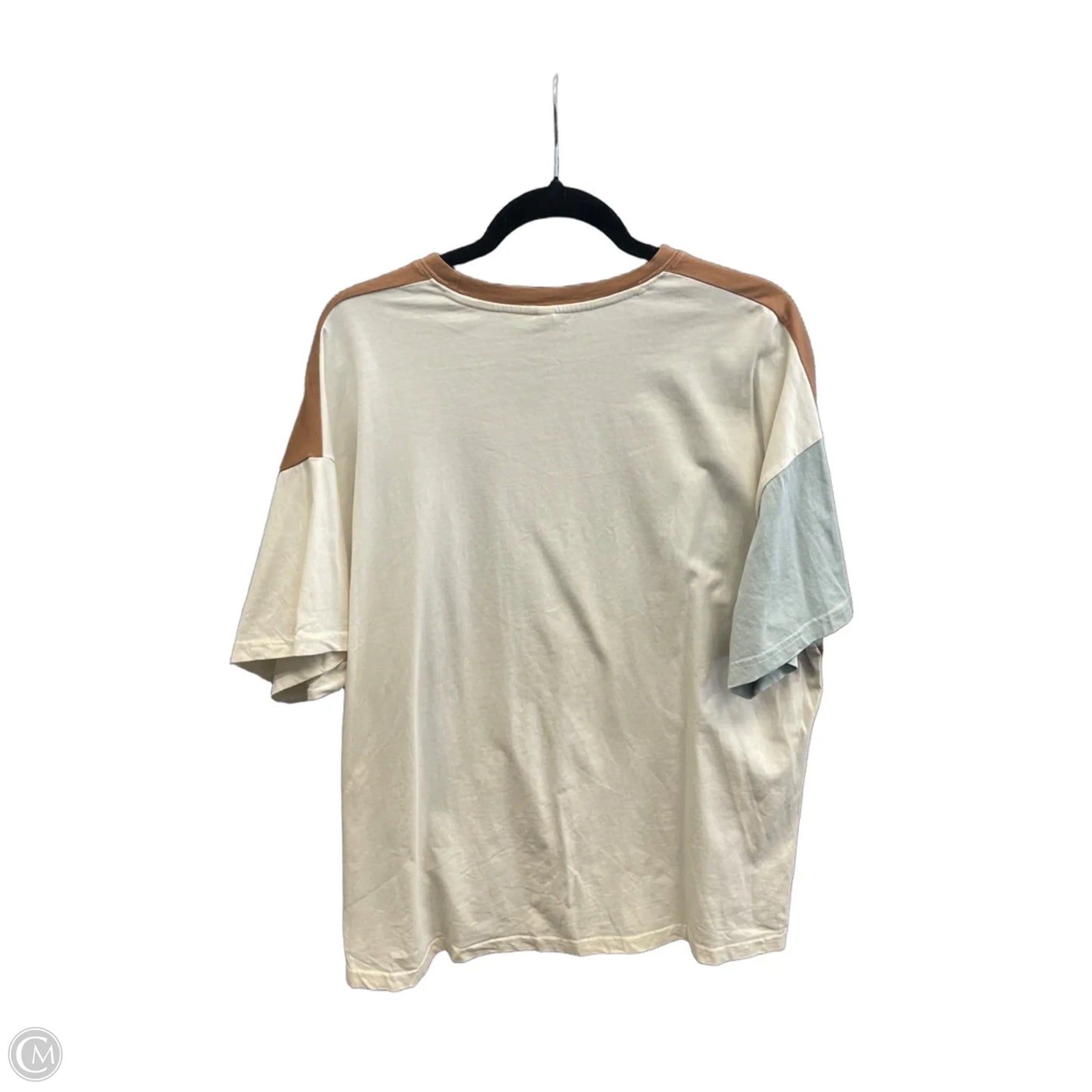 Top Short Sleeve By Wishlist In Brown, Size: S
