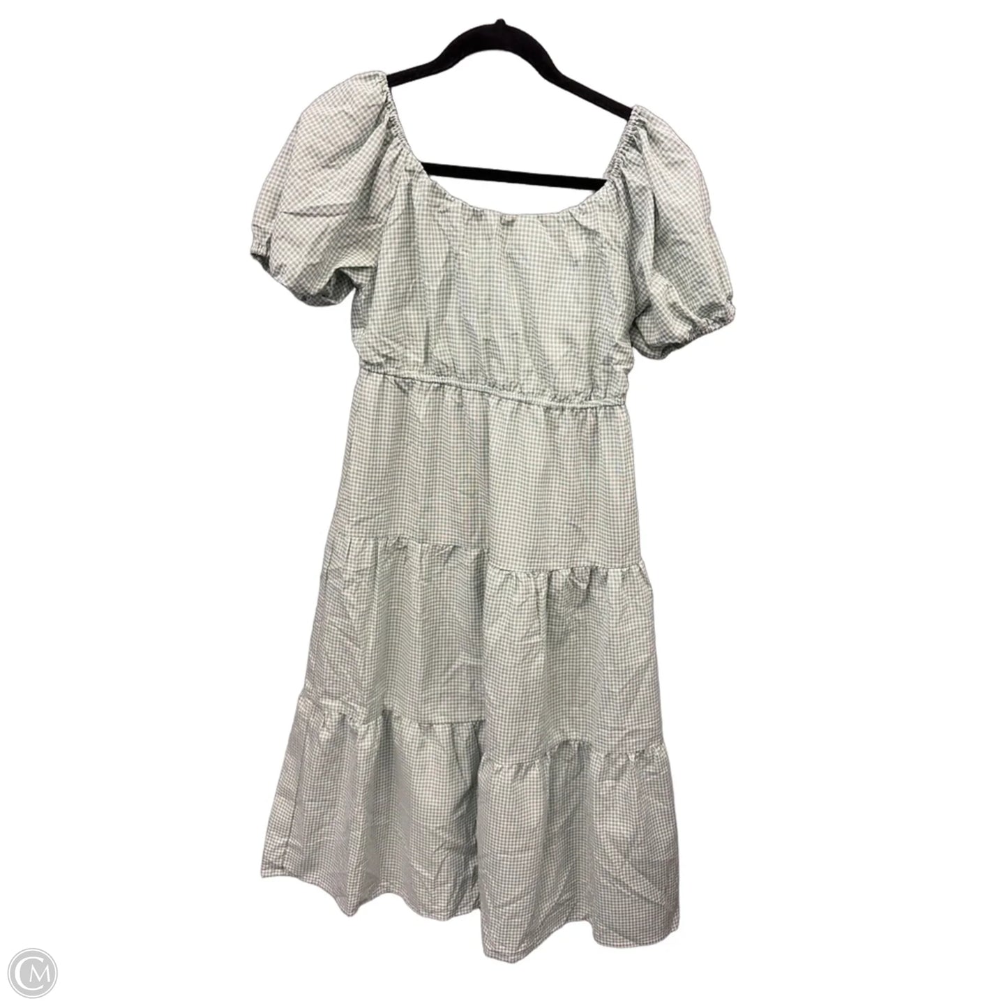 Dress Casual Midi By She + Sky In Plaid Pattern, Size: S
