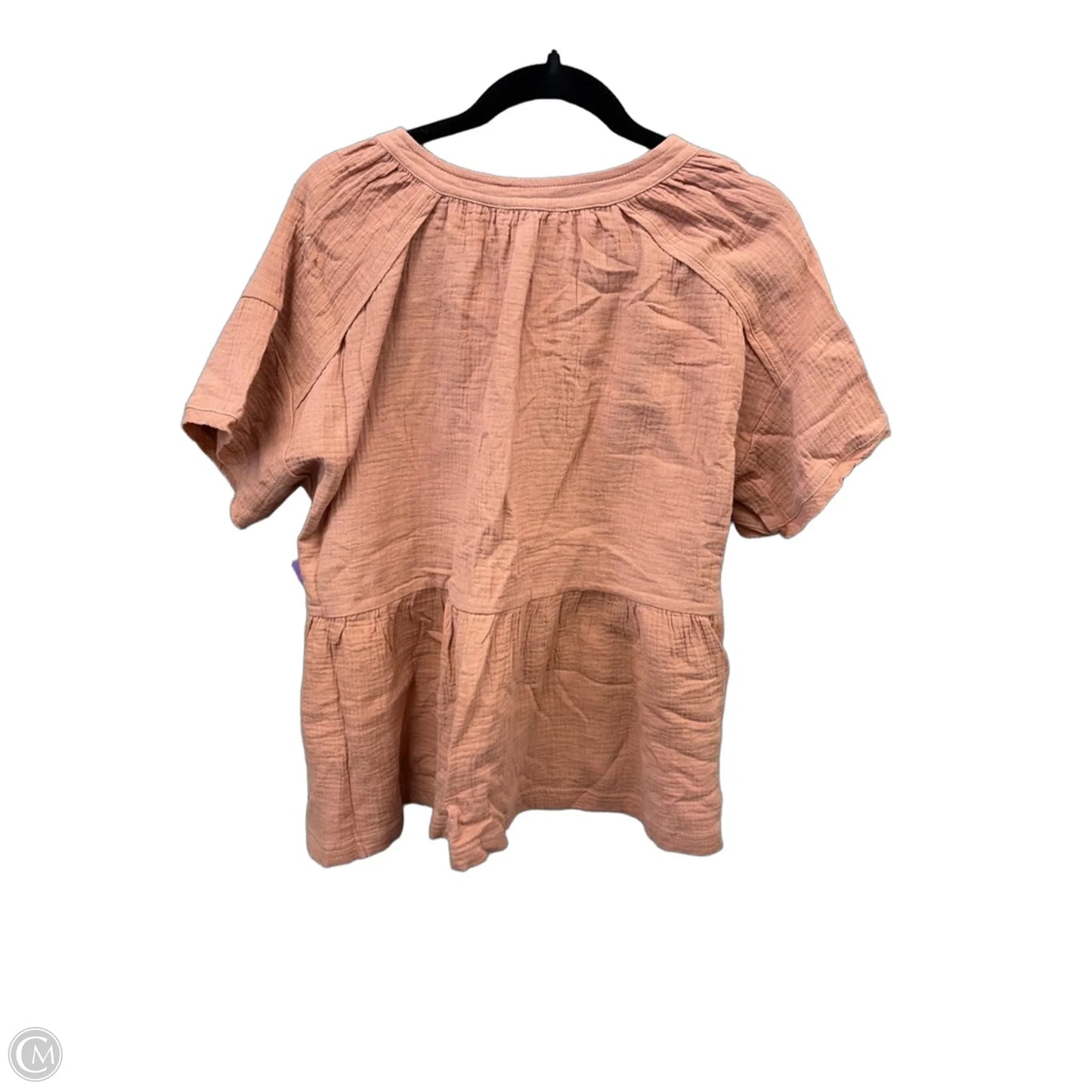 Top Short Sleeve By Wishlist In Pink, Size: S
