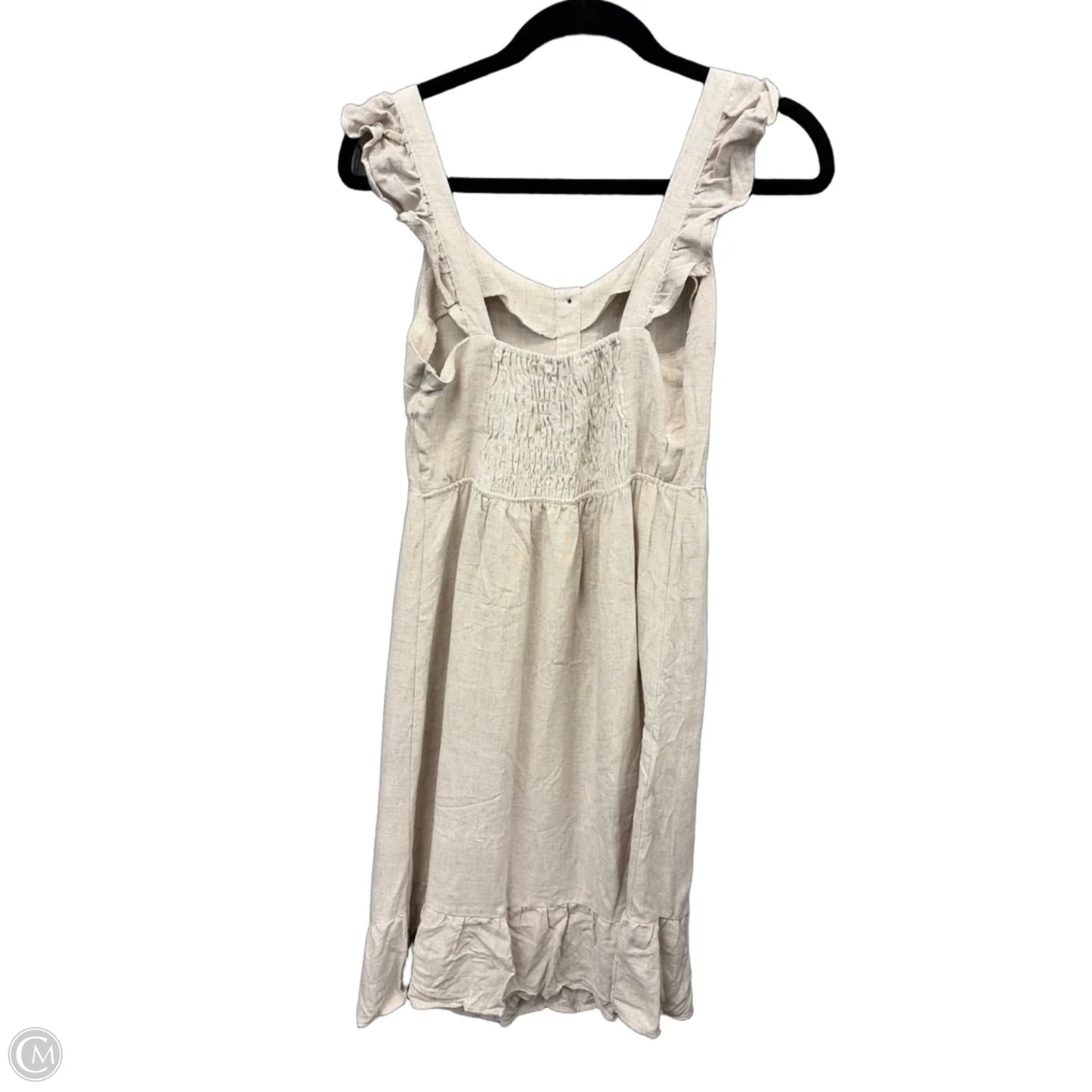 Dress Casual Midi By Monteau In Tan, Size: M