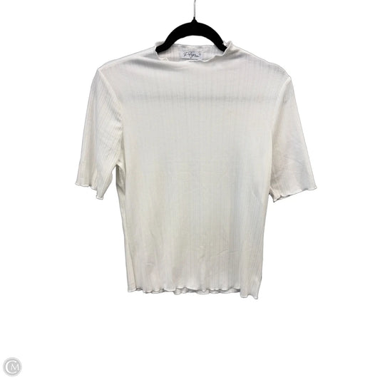 Top Short Sleeve Basic By Polygram In White, Size: M