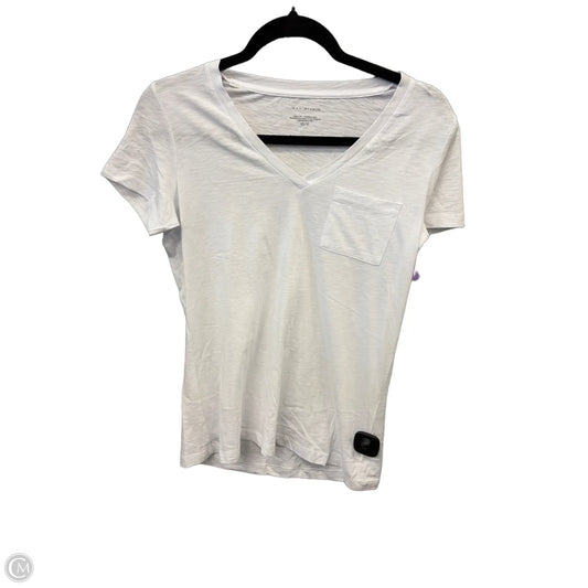 Top Short Sleeve Basic By Max Studio In White, Size: Xs