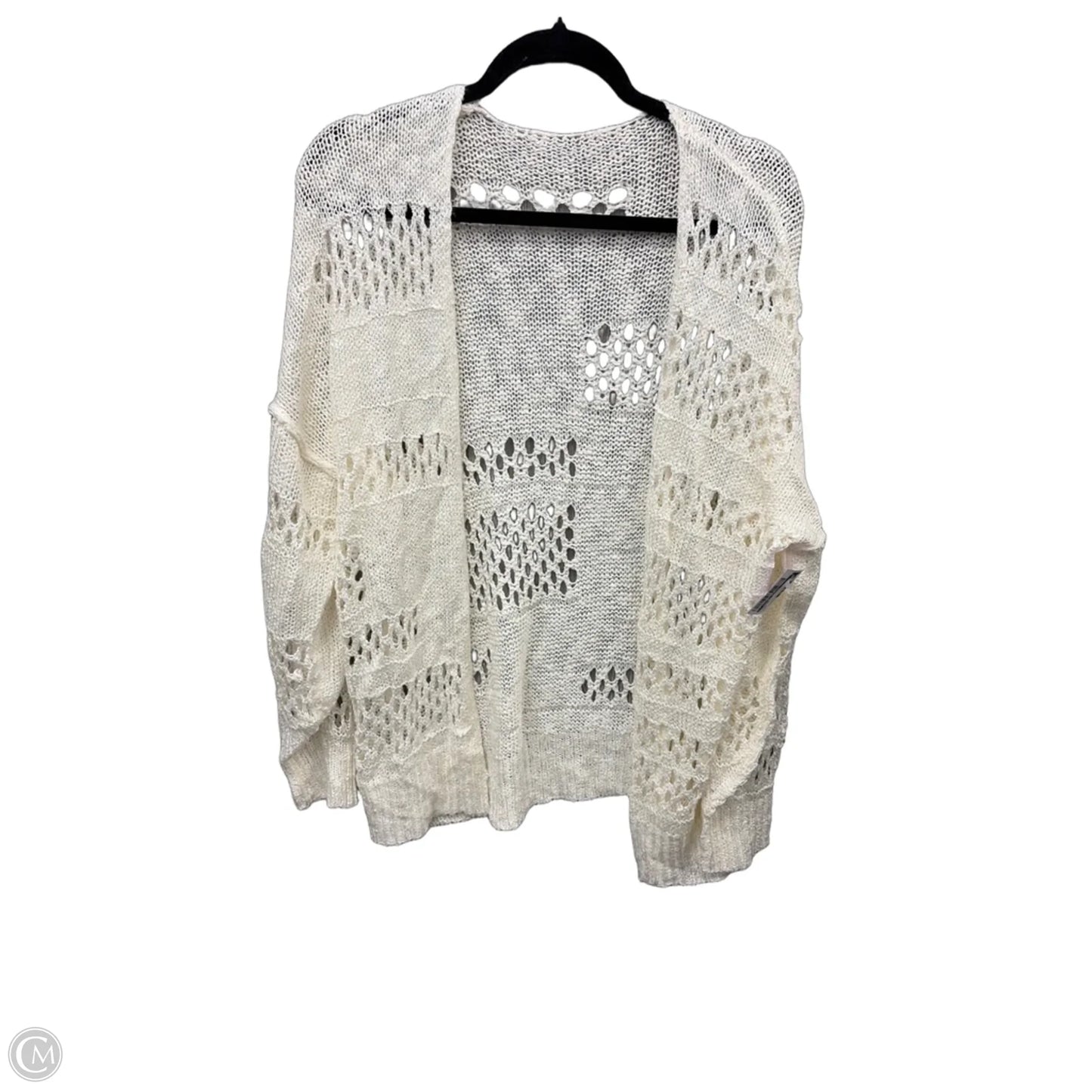 Cardigan By Clothes Mentor In Cream, Size: Osfm