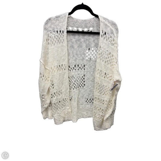 Cardigan By Clothes Mentor In Cream, Size: Osfm