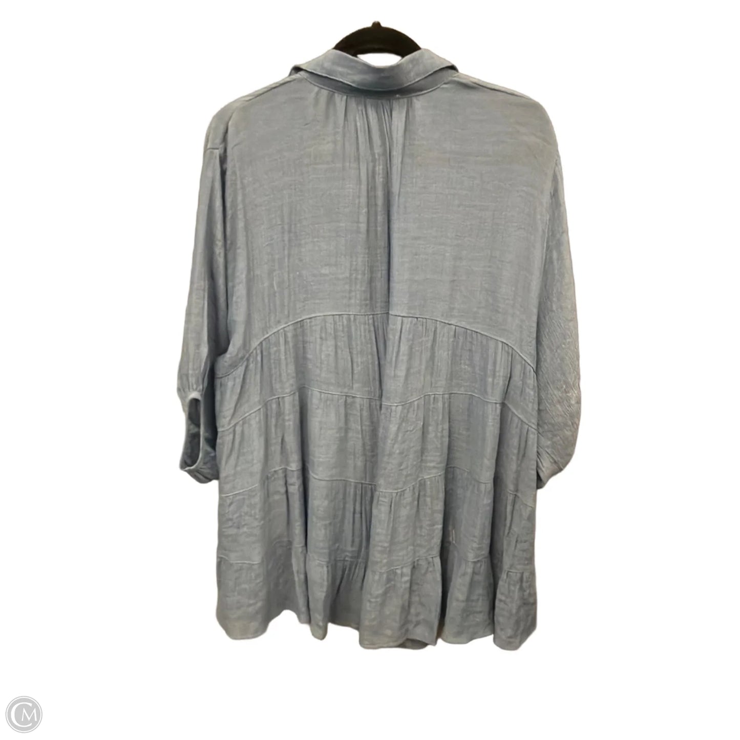 Tunic Long Sleeve By Umgee In Blue, Size: S