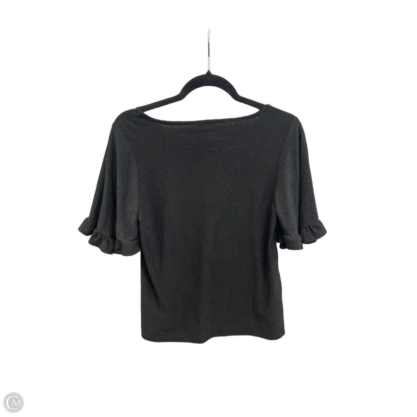 Top Short Sleeve By W5 In Black, Size: S