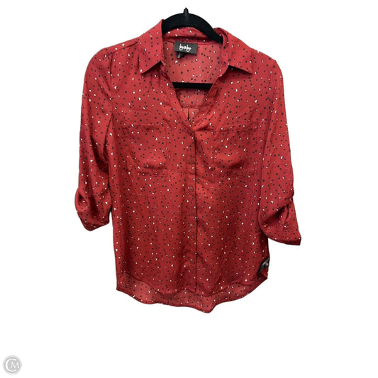 Blouse 3/4 Sleeve By By & By In Red, Size: S