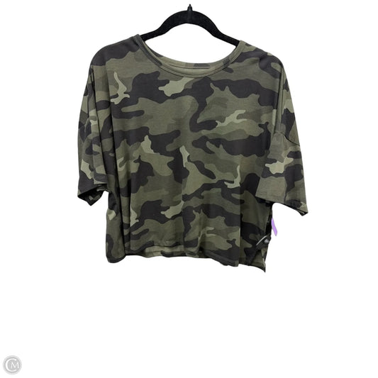 Athletic Top Short Sleeve By Old Navy In Camouflage Print, Size: L