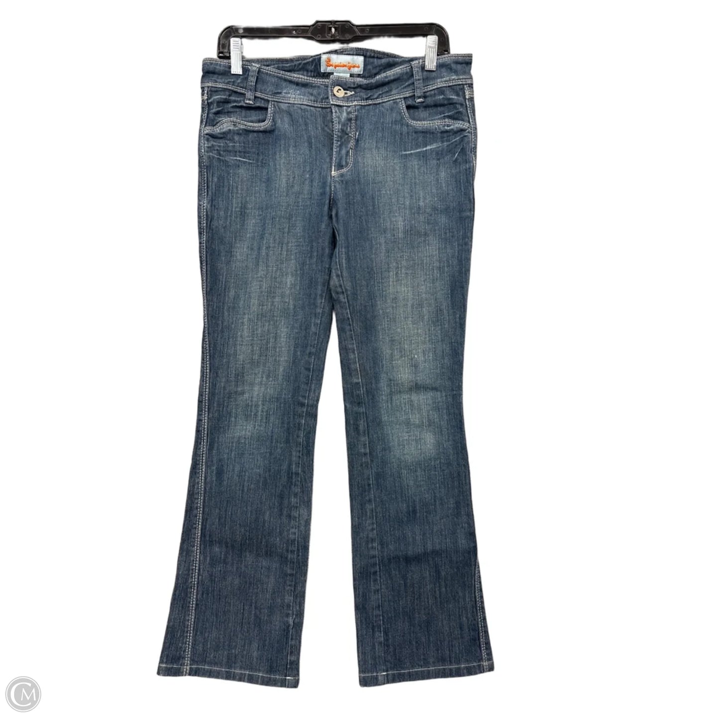 Jeans Flared By Clothes Mentor In Blue Denim, Size: 10