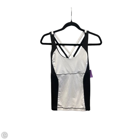 Athletic Tank Top By 90 Degrees By Reflex In Black & White, Size: L
