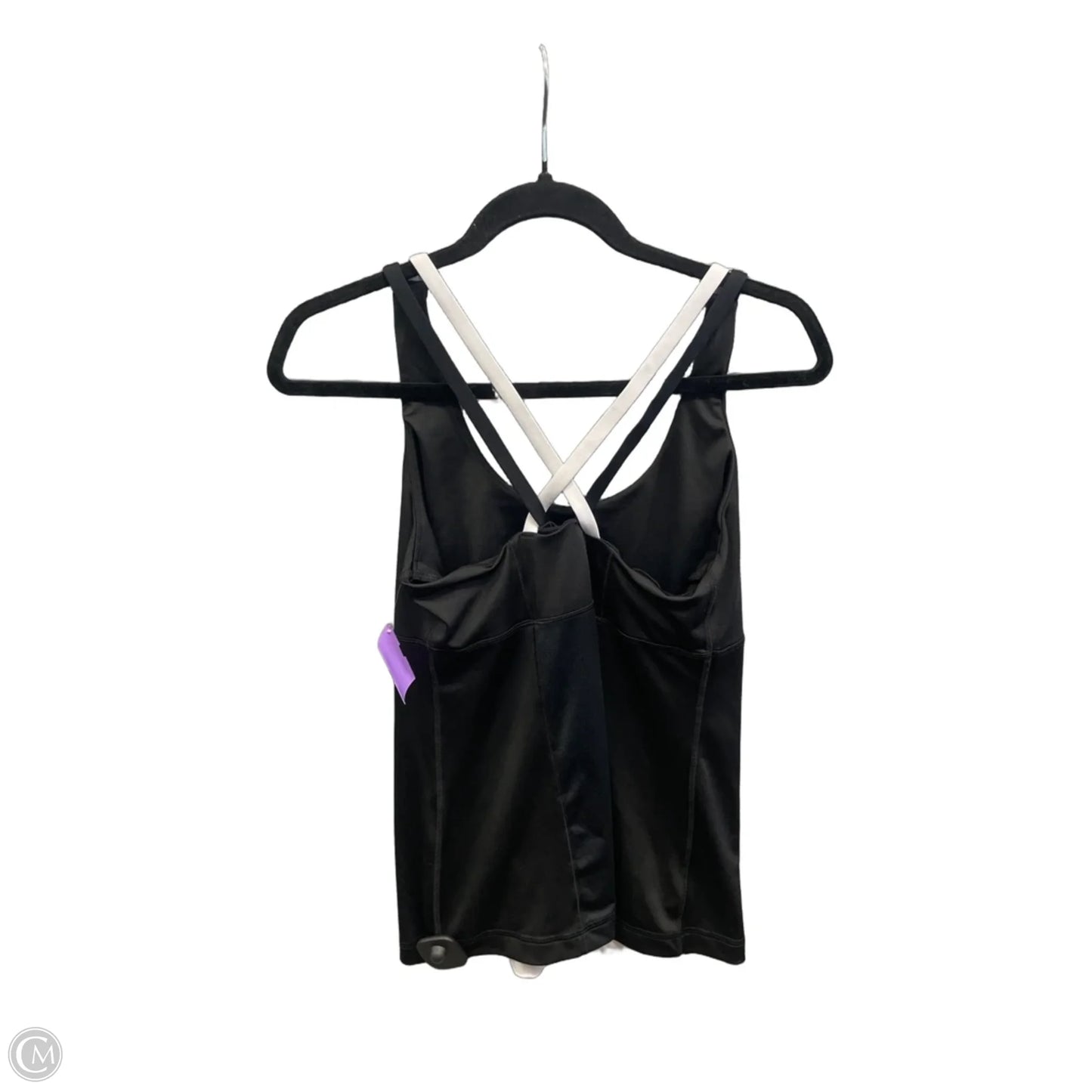 Athletic Tank Top By 90 Degrees By Reflex In Black & White, Size: L