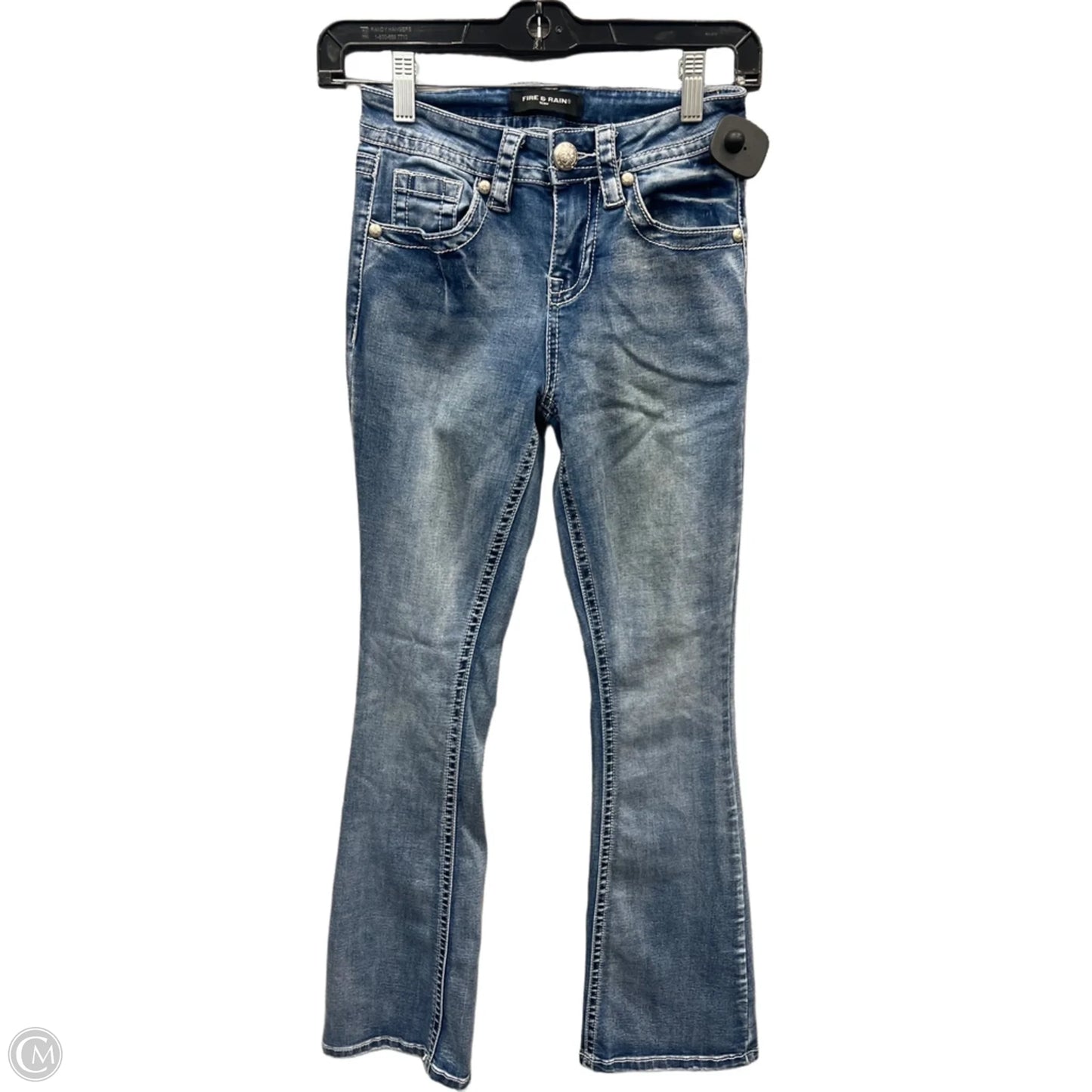 Jeans Boot Cut By Clothes Mentor In Blue Denim, Size: 0