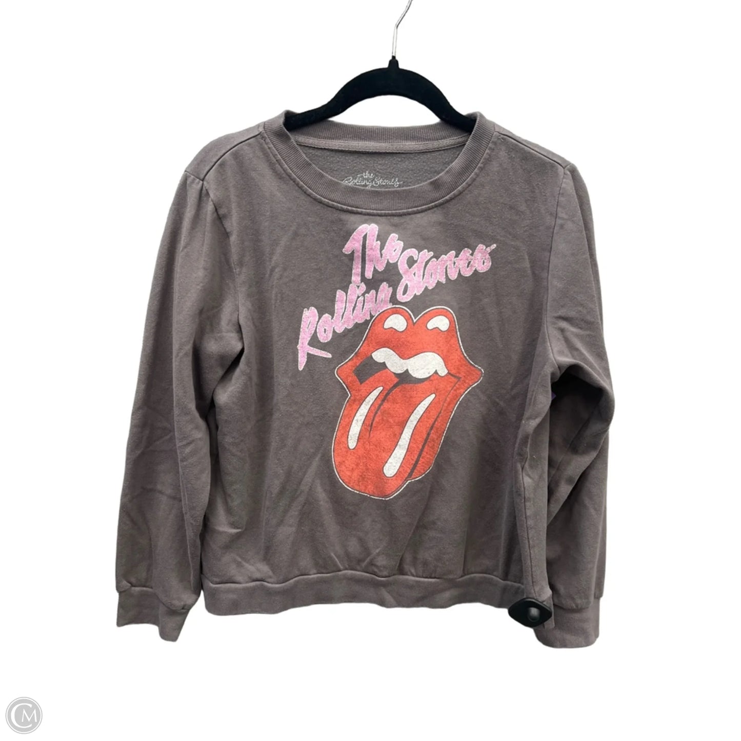 Sweatshirt Crewneck By Clothes Mentor In Grey, Size: L