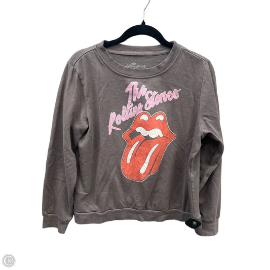 Sweatshirt Crewneck By Clothes Mentor In Grey, Size: L