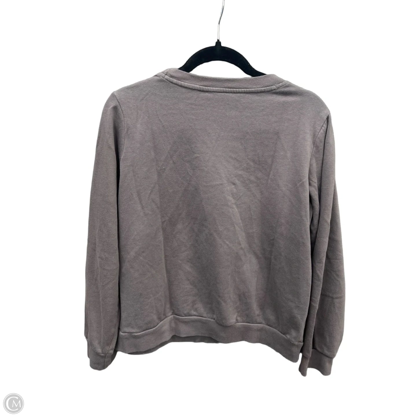Sweatshirt Crewneck By Clothes Mentor In Grey, Size: L